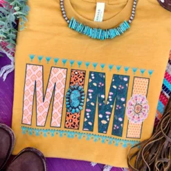 Miss Mud Pie Mimi Tee - Mustard