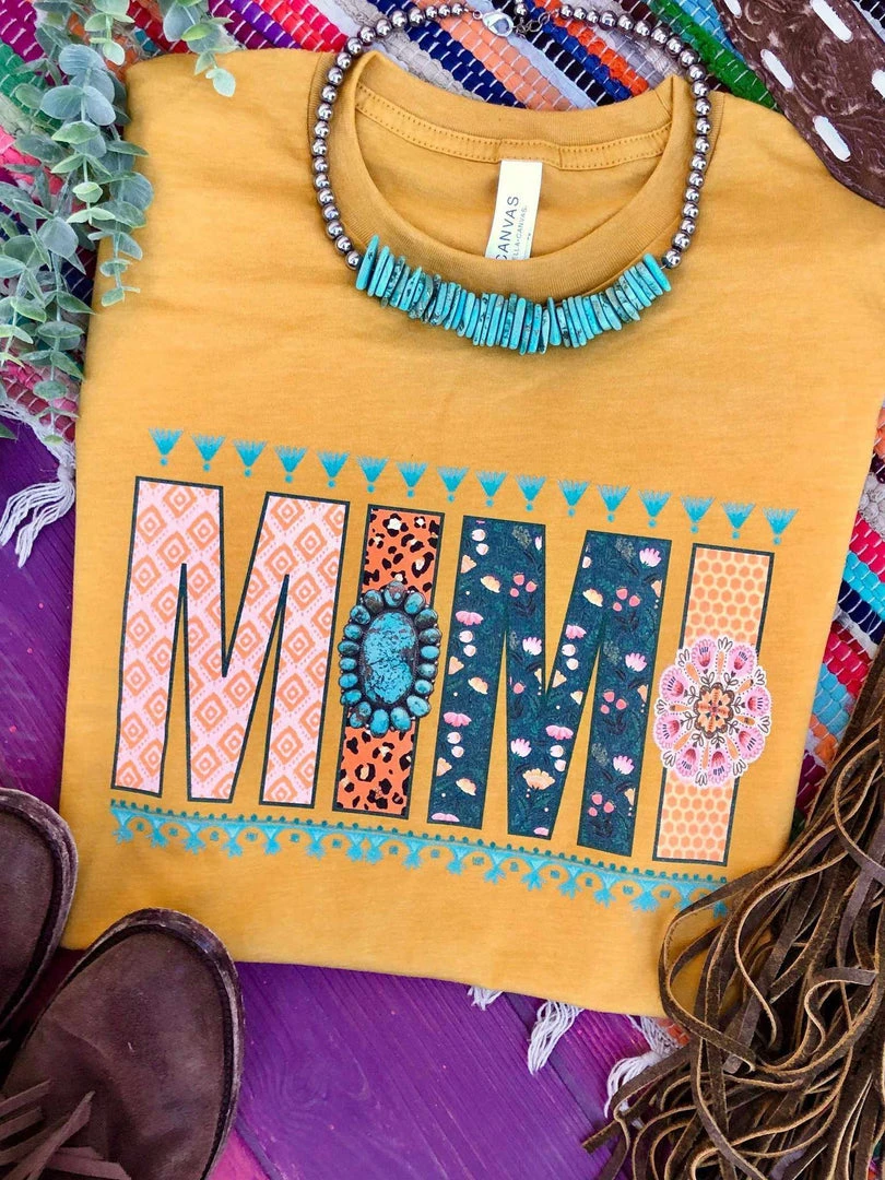 Miss Mud Pie Mimi Tee - Mustard 1 Miss Mud Pie Mimi Tee - Mustard