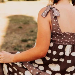 Bucket List Mocha Days Midi Dress