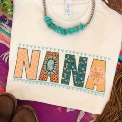 Miss Mud Pie Tees Nana Tee - Cream