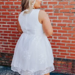 D & J Industries Need You Now Dress - White