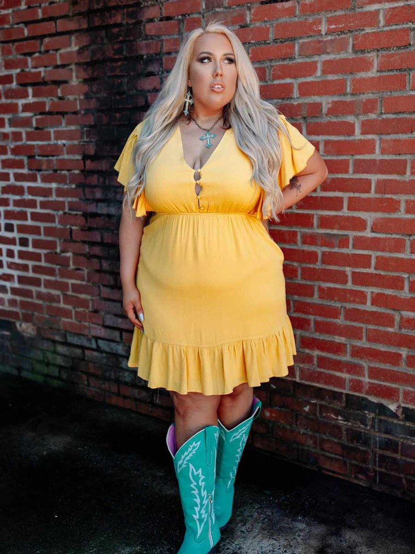 D & J Industries Sale! Never Lookin Back Dress - Mustard 3 D & J Industries Sale! Never Lookin Back Dress - Mustard