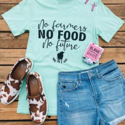 Buckin Barn No Farmers No Food No Future Tee Tees