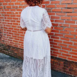 D & J Industries Nobody But You Dress - White