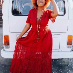 D & J Industries Sale! Nobody But You Dress - Wine