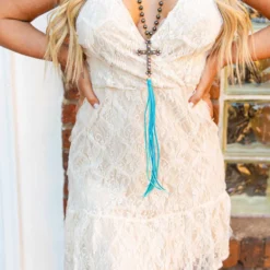 D & J Industries Bridal One Of The Good Ones — Boho Mini Dress In White