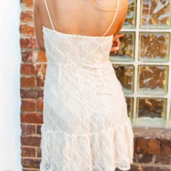 D & J Industries Bridal One Of The Good Ones — Boho Mini Dress In White