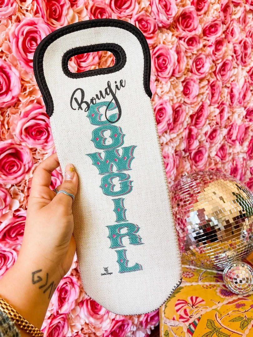 4B Custom Designs LLC Bougie Cowgirl Wine Bottle Koozie New Arrivals 1 4B Custom Designs LLC Bougie Cowgirl Wine Bottle Koozie New Arrivals