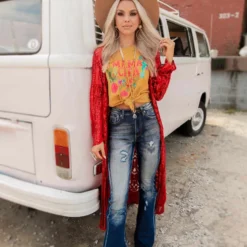 Dongguan Haohoo Clothing CO., Ltd Pre-Orders PREORDER The Royal Sequin Duster - Red