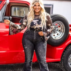 D & J Industries Co., LTD. Keep On Rollin Sequin Bodysuit - Black And Rose Gold Clothing 5 D & J Industries Co., LTD. Keep On Rollin Sequin Bodysuit - Black And Rose Gold Clothing