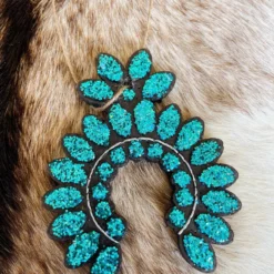 Southern Custom Designs Turquoise Squash Blossom Freshie Accessories