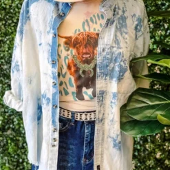 Raisin Arrows Trailer Park Pretty Denim Shirt