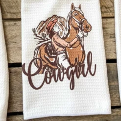 Miss Mud Pie Cowgirl Hand Towel Accessories