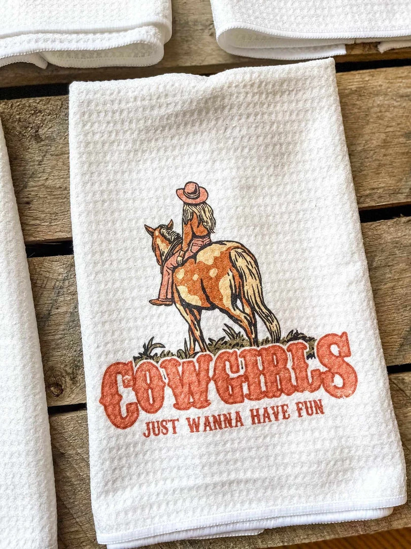 Miss Mud Pie Accessories Cowgirls Just Wanna Have Fun Hand Towel 1 Miss Mud Pie Accessories Cowgirls Just Wanna Have Fun Hand Towel