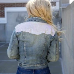 Dongguan Haohoo Clothing CO., Ltd The Jean Jacket - Light Sequin