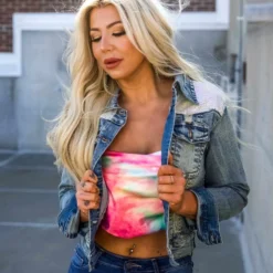 Dongguan Haohoo Clothing CO., Ltd The Jean Jacket - Light Sequin