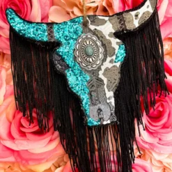 Southern Custom Designs Accessories Sassy Steer Concho Fringe Freshie
