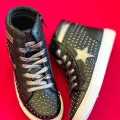 Olem Shoe Corporation Studded Starlight Sneakers - Black