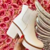 Olem Shoe Corporation Boogie All Night Long White Booties