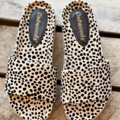 Olem Shoe Corporation Foxy Sandal Slides - Cheetah Print