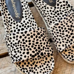 Olem Shoe Corporation Foxy Sandal Slides - Cheetah Print