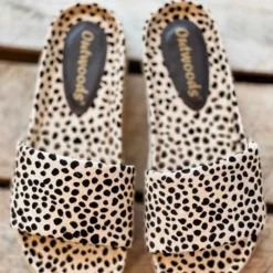 Olem Shoe Corporation Foxy Sandal Slides - Cheetah Print