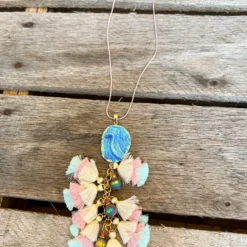 Southern Grace Under The Sea Ocean Blue Stone Pendant