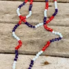 Southern Grace New Arrivals Double Wrapped Patriotic Beaded Necklace