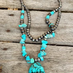 Southern Grace New Arrivals Take Me To The Rodeo Turquoise Necklace