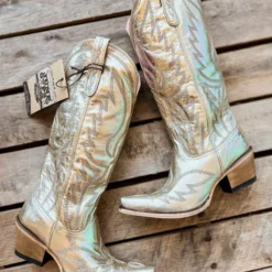 Lane Boots Nighthawk Boot By Lane - Champagne Metallic New Arrivals