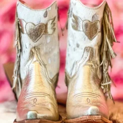 Lane Boots New Arrivals Spirit Animal Shortie - Champagne Metallic