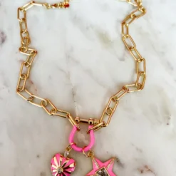 Treasure Jewels, Inc. Good Luck HorseShoe Pink Charms New Arrivals