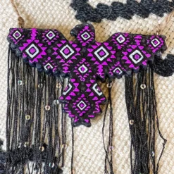 Southern Custom Designs Accessories Purple Aztec Thunderbird Fringe Freshie