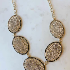 Your Fashion Wholesale Crystal Necklace - White Silver Summer Fever Collection