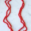 Your Fashion Wholesale Crystal Beaded Necklace - Bright Red Accessories