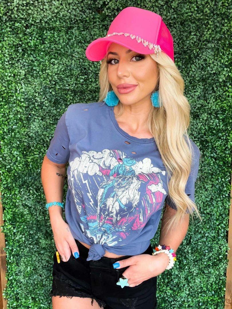 Country Deep Thunder Rolls Distressed Tee 2 Country Deep Thunder Rolls Distressed Tee