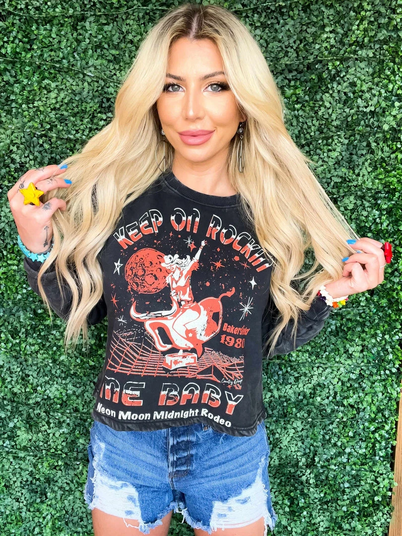 Country Deep New Arrivals Keep On Rockin Me Cropped Crew Sweatshirt 1 Country Deep New Arrivals Keep On Rockin Me Cropped Crew Sweatshirt