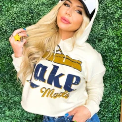 Country Deep New Arrivals Lake Mode Cropped Hoodie