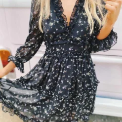 Southern Fried Chics Sale! Popping Lavender Dress - Black 9 Southern Fried Chics Sale! Popping Lavender Dress - Black