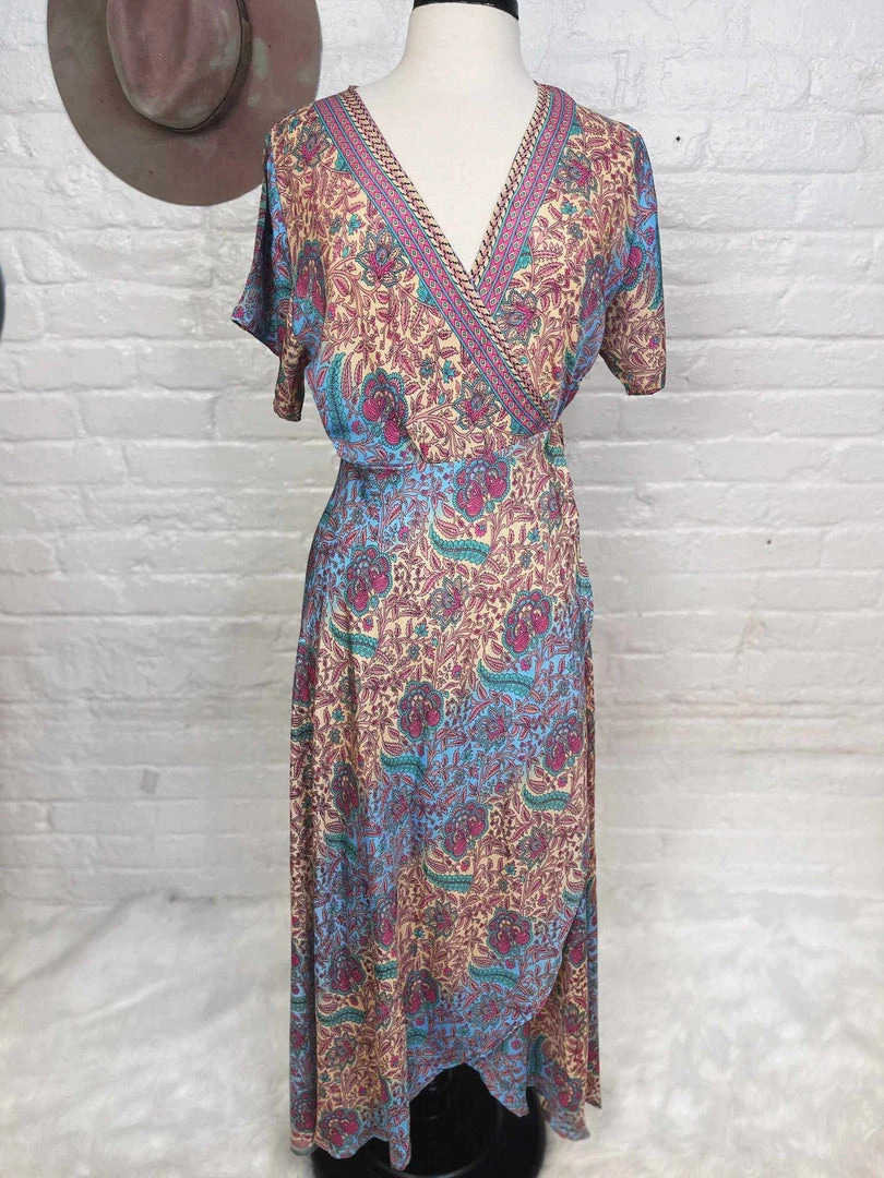 Fashion Fuse Print Wrap Dress - Pink Sale! 1 Fashion Fuse Print Wrap Dress - Pink Sale!