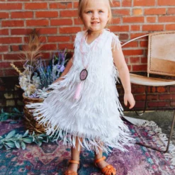 D & J Industries Promise Forever Dress - White