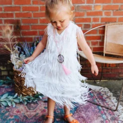 D & J Industries Promise Forever Dress - White