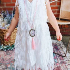 D & J Industries Promise Forever Dress - White