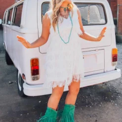 D & J Industries Promise Forever Dress - White