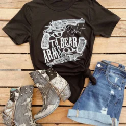 Buckin Barn Right To Bear Arms Tee - Black