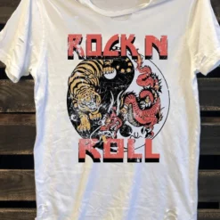 Country Deep Rock N Roll Distressed Tee Clothing