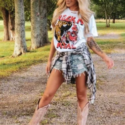 Country Deep Rock N Roll Distressed Tee Clothing 5 Country Deep Rock N Roll Distressed Tee Clothing