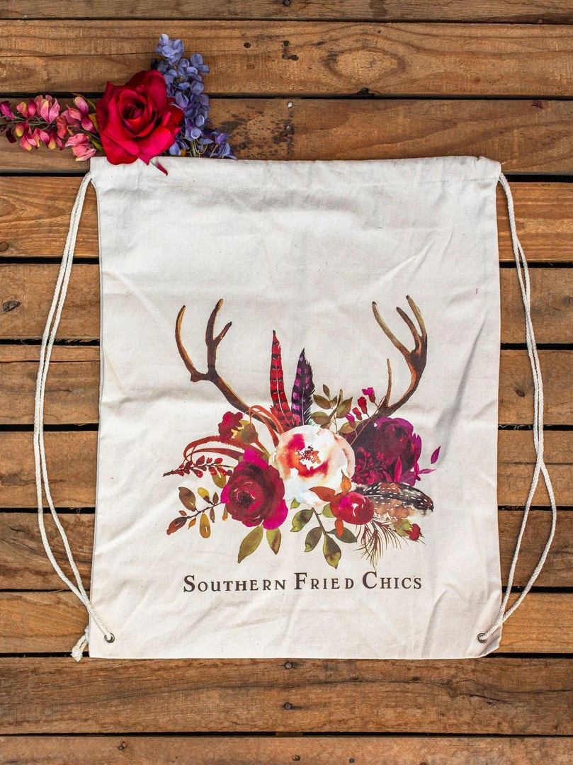 Southern Fried Chics SFC Canvas Backpack 1 Southern Fried Chics SFC Canvas Backpack