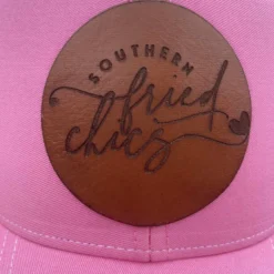FayCo Accessories SFC Leather Patch Logo Hat - Pink