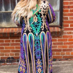 Dongguan Haohoo Clothing CO., Ltd PREORDER The Royal Sequin Duster - Peacock And Gold Pre-Orders